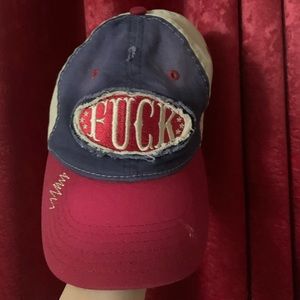 “fuck” multi colored hat